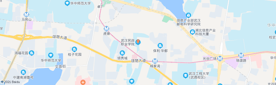 武汉南湖北路市民政学校_公交站地图_武汉公交_妙搜公交查询2024