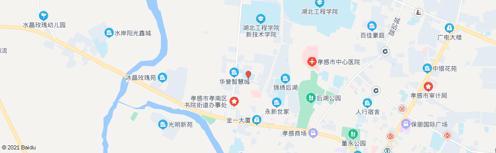 孝感书院中学_公交站地图_孝感公交_妙搜公交查询2024