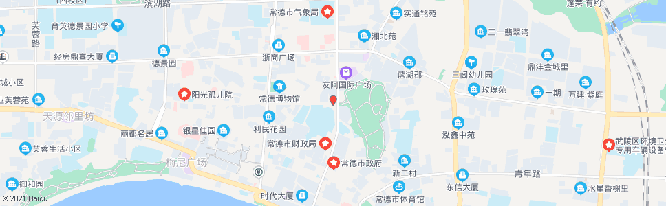 常德滨湖公园_公交站地图_常德公交_妙搜公交查询2024