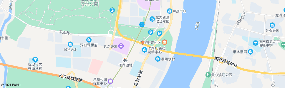 长沙湘浦路洋湖大道口_公交站地图_长沙公交_妙搜公交查询2024