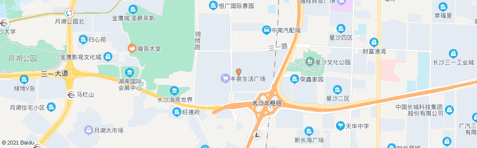 长沙新城小区南_公交站地图_长沙公交_妙搜公交查询2024