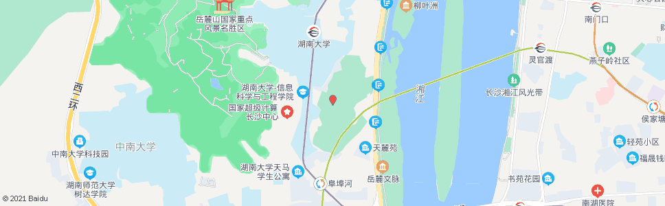 长沙天马山景区_公交站地图_长沙公交_妙搜公交查询2024