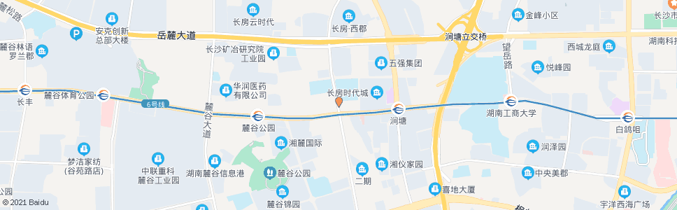 长沙麓景路桐梓坡路口_公交站地图_长沙公交_妙搜公交查询2024