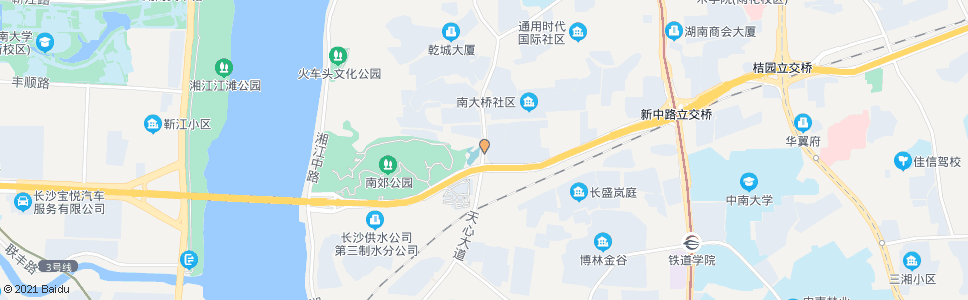 长沙湘江路猴子石路口_公交站地图_长沙公交_妙搜公交查询2024