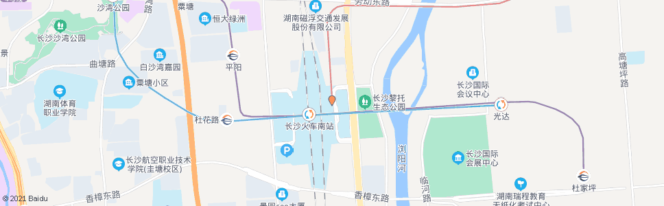 长沙磁浮高铁站_公交站地图_长沙公交_妙搜公交查询2024