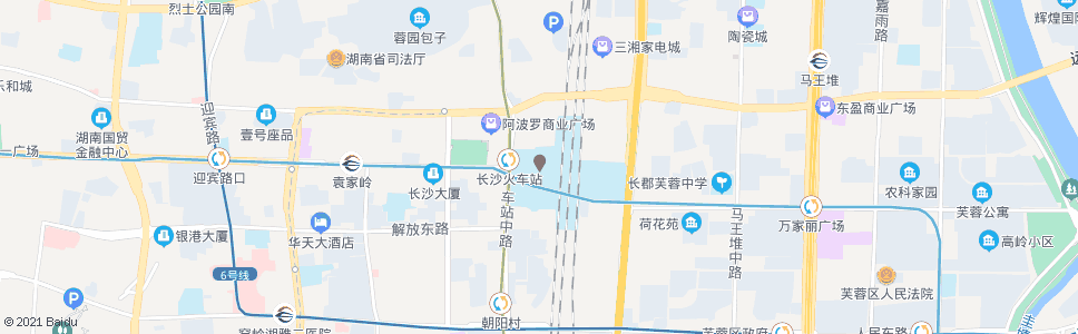 长沙长沙火车站(南坪)_公交站地图_长沙公交_妙搜公交查询2024