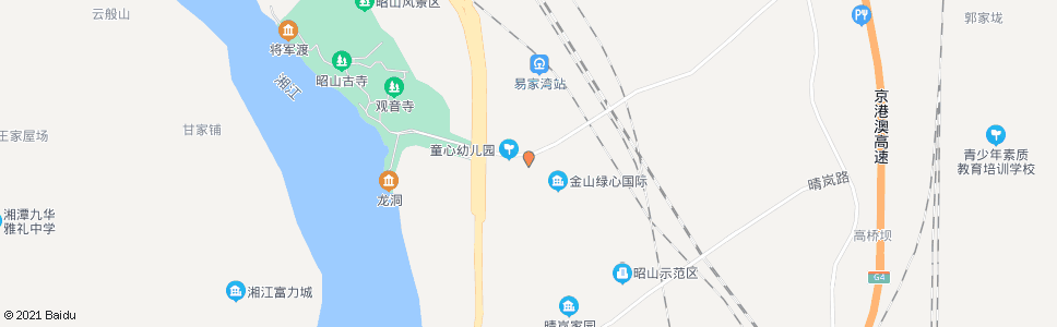 长沙昭山(三一八)_公交站地图_长沙公交_妙搜公交查询2024