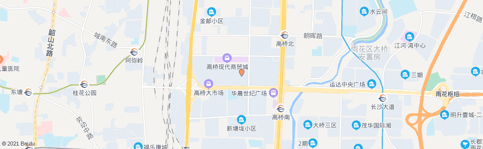 长沙茶业大市场_公交站地图_长沙公交_妙搜公交查询2024