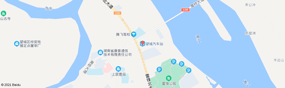 长沙望城汽车站(西)_公交站地图_长沙公交_妙搜公交查询2024