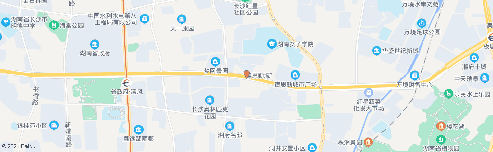 长沙湖南人才市场_公交站地图_长沙公交_妙搜公交查询2024