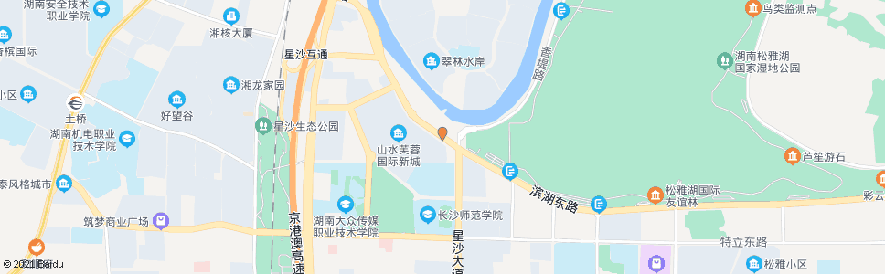 长沙自来水厂_公交站地图_长沙公交_妙搜公交查询2024