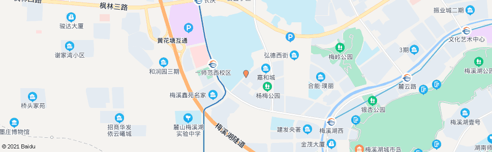 长沙看云路踏雪路口_公交站地图_长沙公交_妙搜公交查询2024