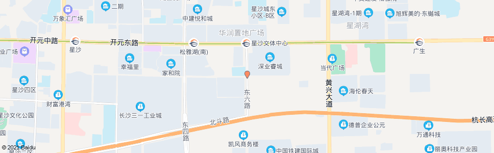 长沙东六路路口_公交站地图_长沙公交_妙搜公交查询2024