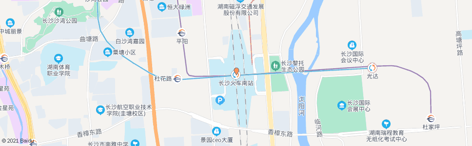 长沙复兴南路_公交站地图_长沙公交_妙搜公交查询2024