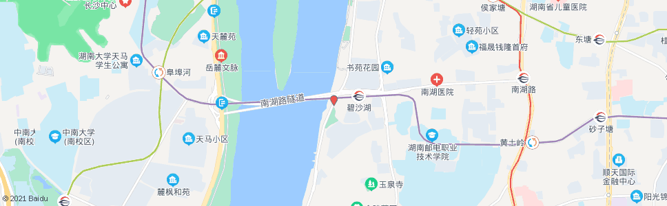 长沙湘江路橘洲湾路口_公交站地图_长沙公交_妙搜公交查询2024