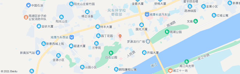 湘潭二医院_公交站地图_湘潭公交_妙搜公交查询2024