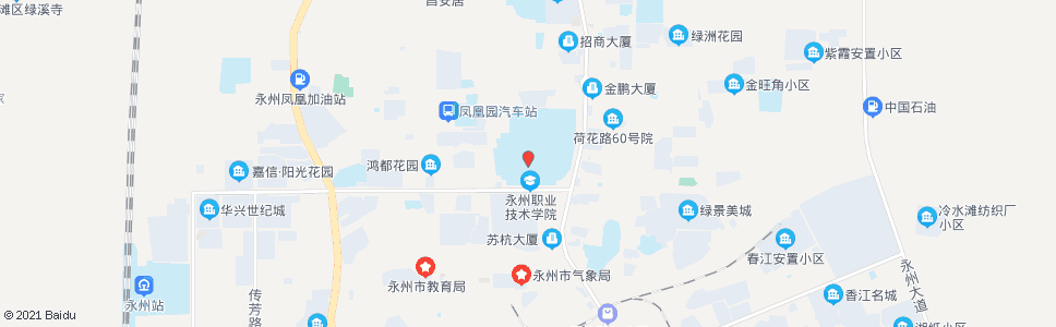 永州市职院信息工程学院新大门_公交站地图_永州公交_妙搜公交查询2024