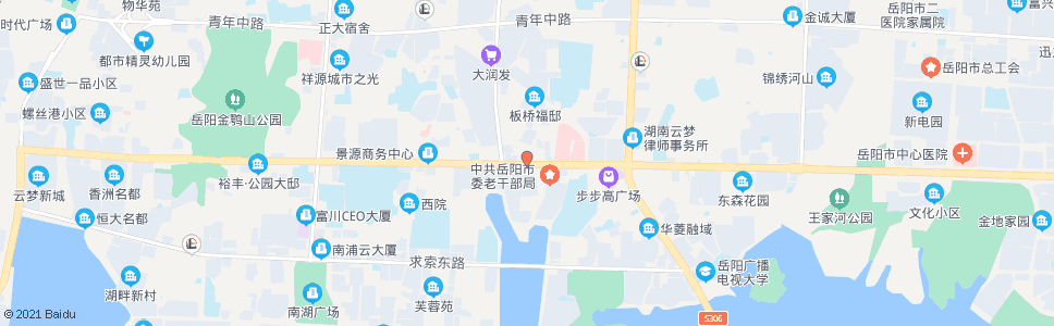 岳阳市政府社区_公交站地图_岳阳公交_妙搜公交查询2024