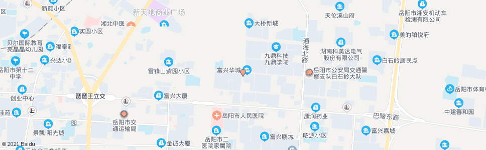 岳阳茶园小区_公交站地图_岳阳公交_妙搜公交查询2024