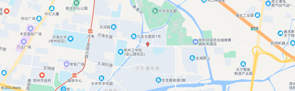 常州河海路龙业路_公交站地图_常州公交_妙搜公交查询2024
