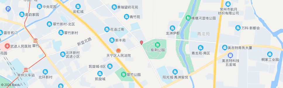 常州竹林路龙锦路(天宁区公安局)_公交站地图_常州公交_妙搜公交查询2024