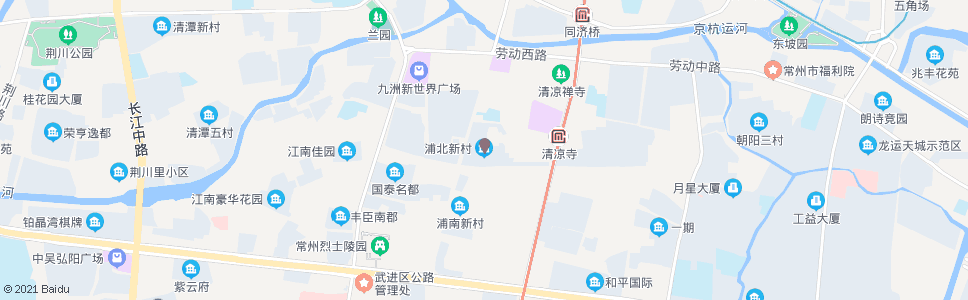 常州浦北新村(光华路晋陵路西)_公交站地图_常州公交_妙搜公交查询2024