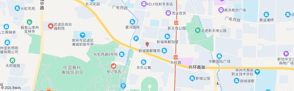 常州新城南都(花园街虹北路)_公交站地图_常州公交_妙搜公交查询2024