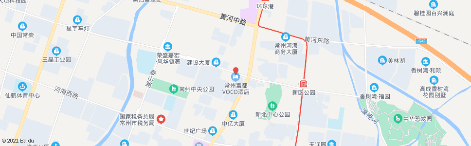 常州汉江路通江路(凤凰大酒店)_公交站地图_常州公交_妙搜公交查询2024