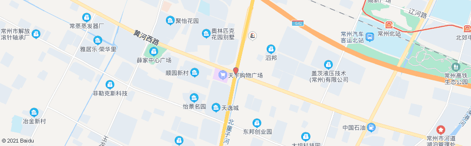 常州黄河路龙江路_公交站地图_常州公交_妙搜公交查询2024