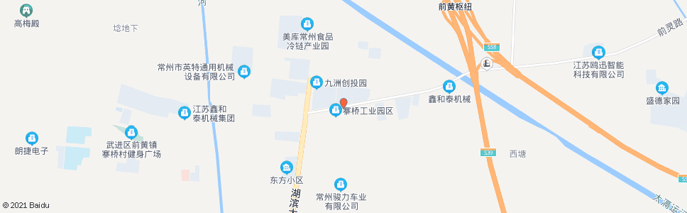 常州寨桥工业园_公交站地图_常州公交_妙搜公交查询2024