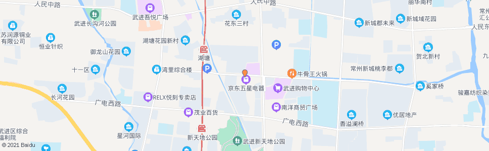 常州定安路和平路(湖塘乐购)_公交站地图_常州公交_妙搜公交查询2024