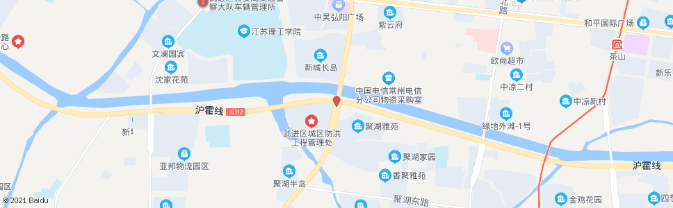 常州新龙大桥(常州车管所西门)_公交站地图_常州公交_妙搜公交查询2024