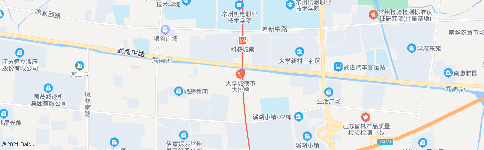 常州武南路凤栖路_公交站地图_常州公交_妙搜公交查询2024