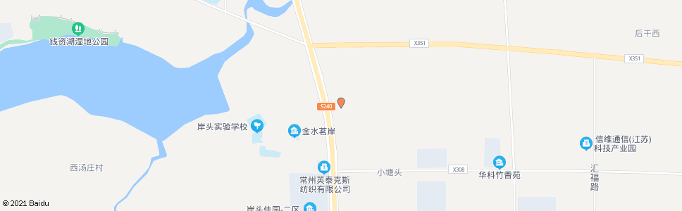 常州宜干桥(岸头东)_公交站地图_常州公交_妙搜公交查询2024