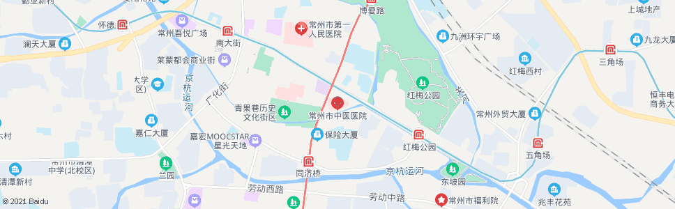 常州文化宫(中医院)_公交站地图_常州公交_妙搜公交查询2024