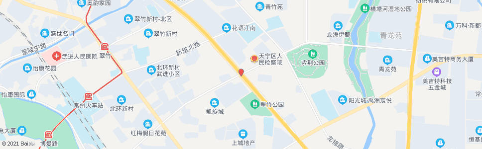常州龙城大道竹林路_公交站地图_常州公交_妙搜公交查询2024