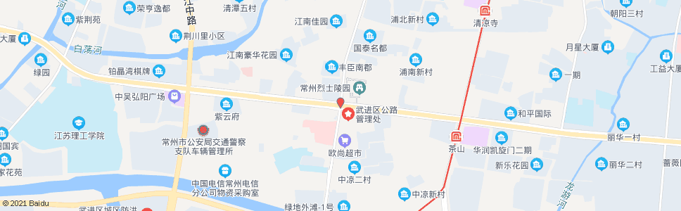 常州兰陵路中吴大道(b)_公交站地图_常州公交_妙搜公交查询2024