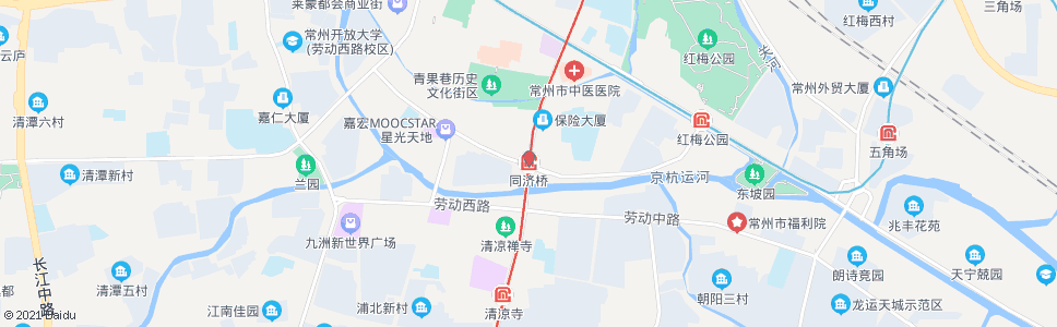 常州同济桥_公交站地图_常州公交_妙搜公交查询2024