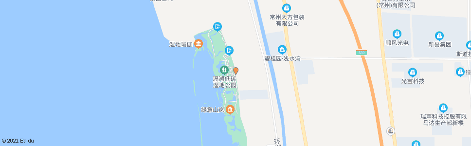 常州滆湖公园_公交站地图_常州公交_妙搜公交查询2024
