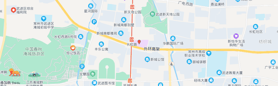 常州路劲又一城(花园街长虹路)_公交站地图_常州公交_妙搜公交查询2024