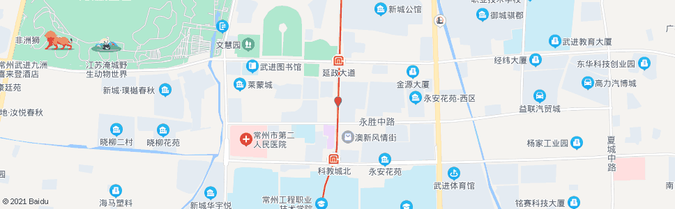 常州永胜路花园街_公交站地图_常州公交_妙搜公交查询2024