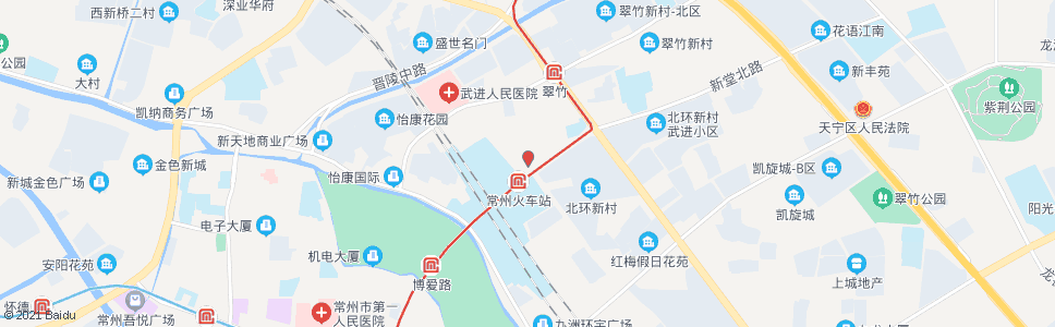 常州竹林路新堂路(常州客运中心)_公交站地图_常州公交_妙搜公交查询2024