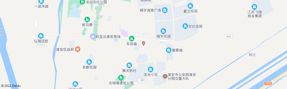 淮安车站新村_公交站地图_淮安公交_妙搜公交查询2025