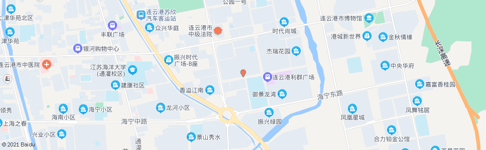 连云港香溢世纪花城南门_公交站地图_连云港公交_妙搜公交查询2024