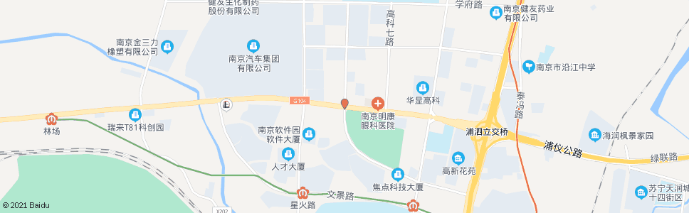 南京浦泗路创业路_公交站地图_南京公交_妙搜公交查询2024