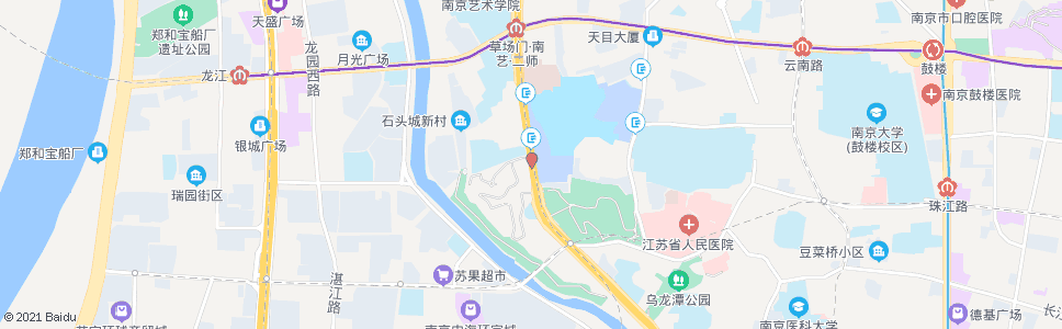 南京国防园_公交站地图_南京公交_妙搜公交查询2024