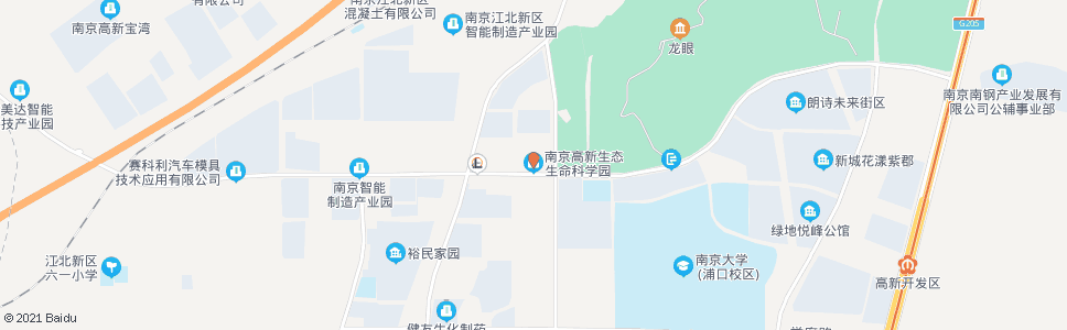 南京生态园_公交站地图_南京公交_妙搜公交查询2024