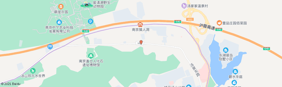 南京汤山西_公交站地图_南京公交_妙搜公交查询2024