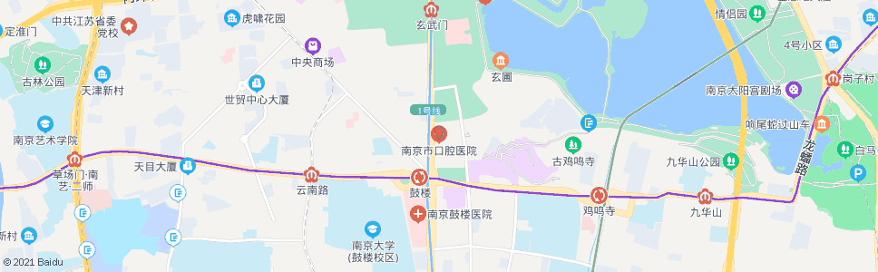 南京市口腔医院_公交站地图_南京公交_妙搜公交查询2024