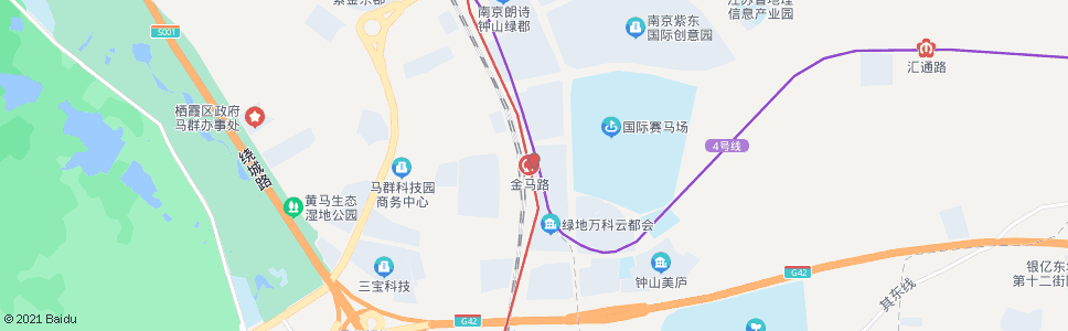 南京金马路站_公交站地图_南京公交_妙搜公交查询2024